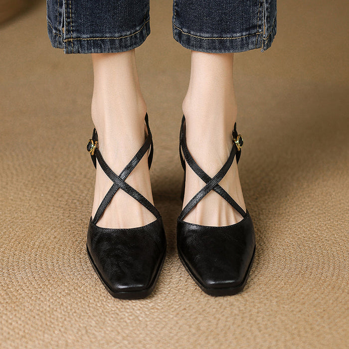 Audrey Genuine Leather Heels