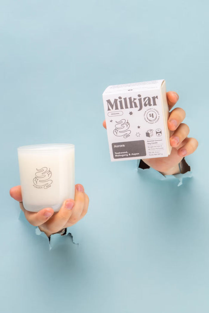 Aurora Milk Jar Candle