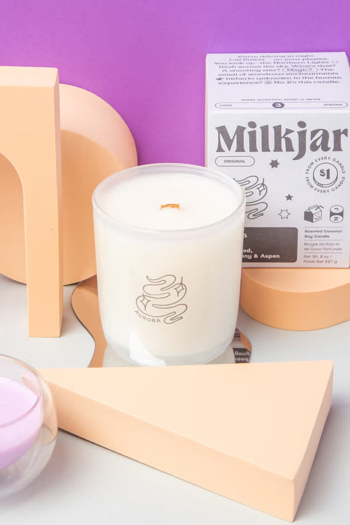 Aurora Milk Jar Candle