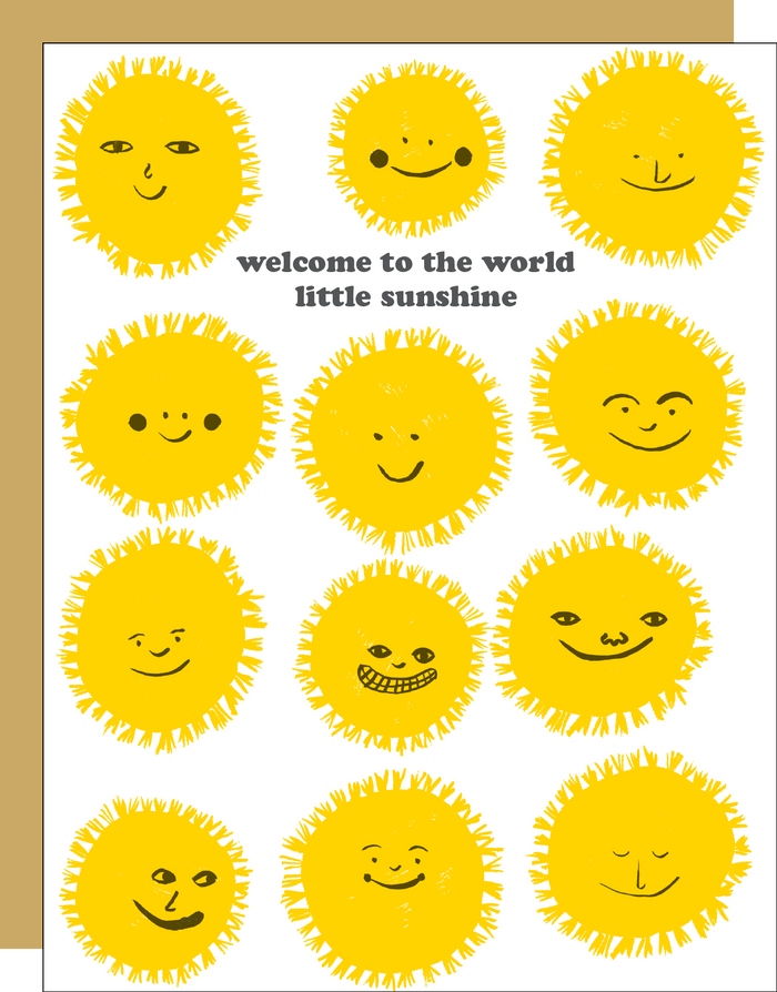 Baby Card - Welcome Little Sunshine