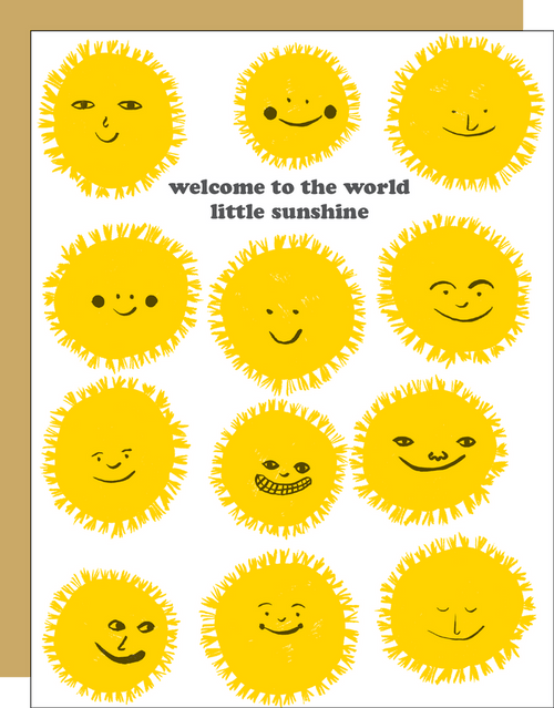 Baby Card - Welcome Little Sunshine