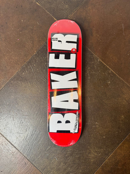 Baker Red/White Logo Deck - 8.0