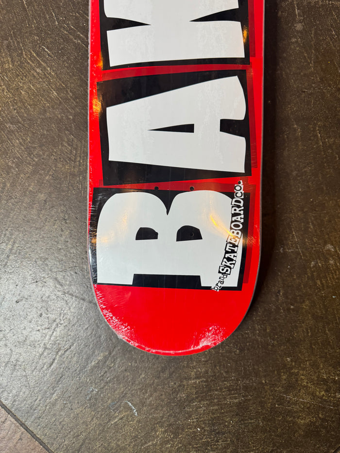 Baker Red/White Logo Deck - 8.0