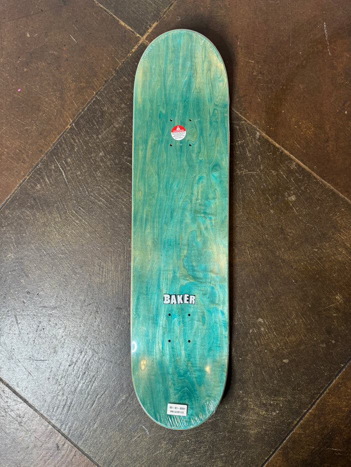 Baker Red/White Logo Deck - 8.0