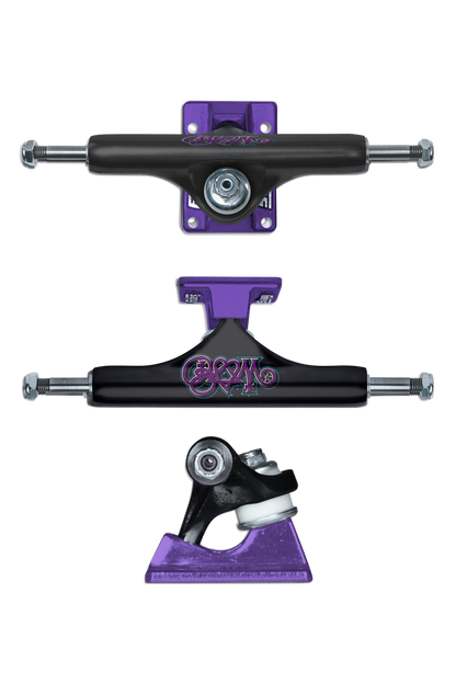 BAM X Slappy ST1 Hollow - Black/Purple Trucks