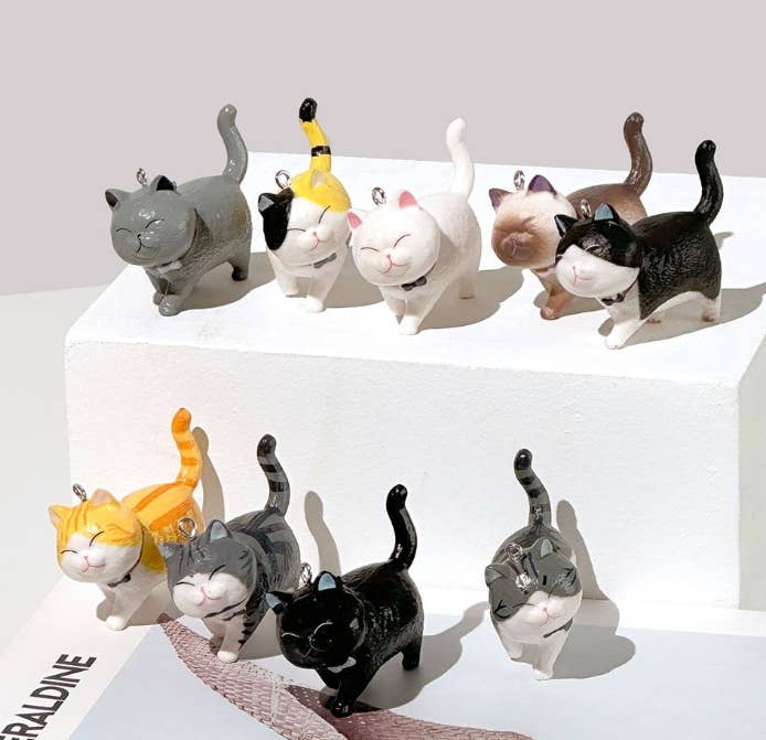 Best Friend Cat Figure Collectable Keyring Blind Box