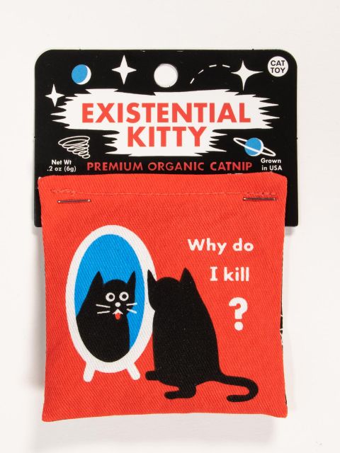 Blue Q Catnip Toy Existential Kitty