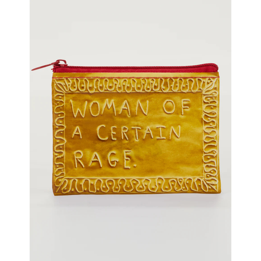 Blue Q Coin Purse Woman Certain Rage
