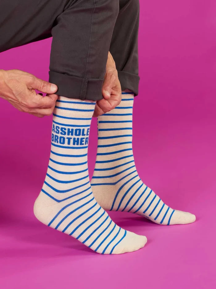 Blue Q Men's Socks 'Asshole Brother'