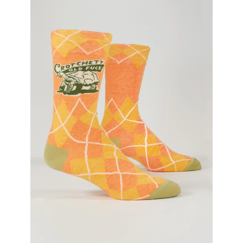 Blue Q Men's Socks 'Crotchety Old Fuck'