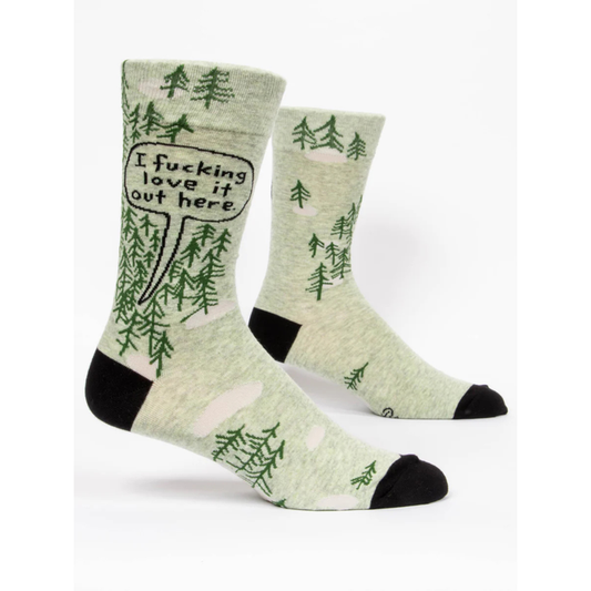 Blue Q Men's Socks 'I Fucking Love it Out Here'