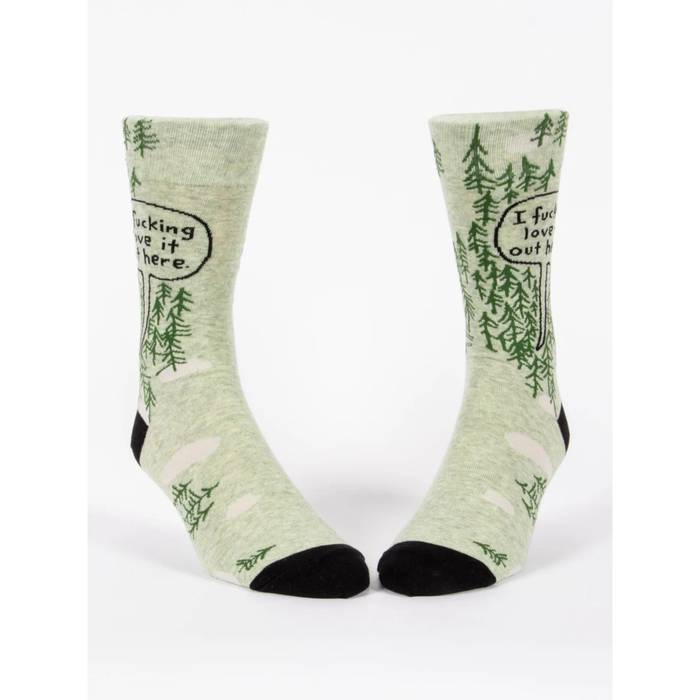 Blue Q Men's Socks 'I Fucking Love it Out Here'
