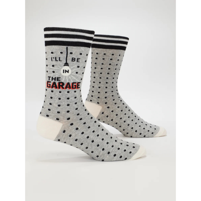Blue Q Men's Socks I'll Be in the Garage