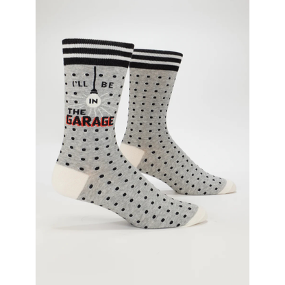 Blue Q Men's Socks I'll Be in the Garage