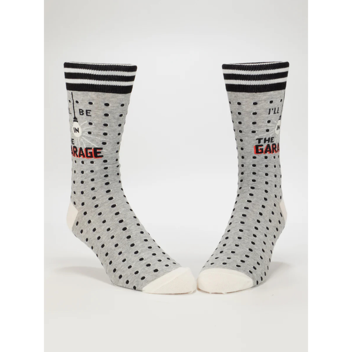 Blue Q Men's Socks I'll Be in the Garage