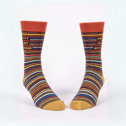 Blue Q Men's Socks 'Pretty Decent Boyfriend'