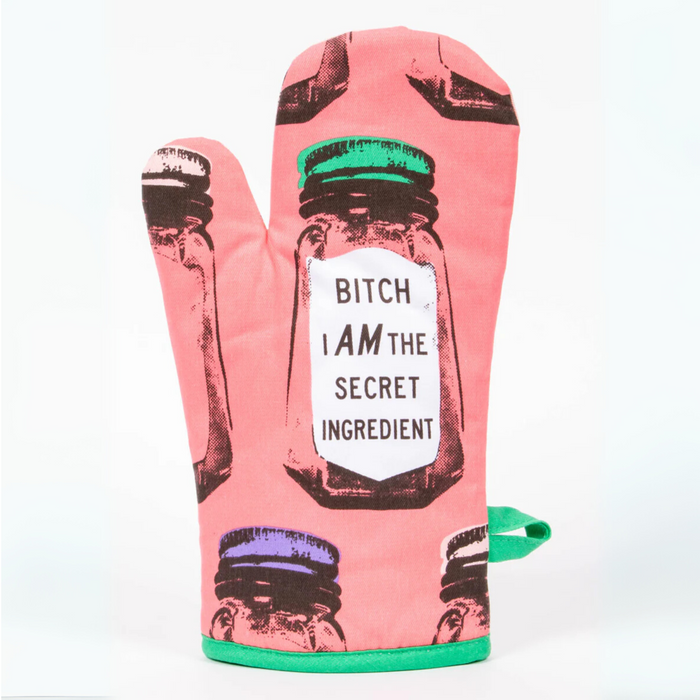 Blue Q Oven Mitt 'Bitch I Am The Secret Ingredient'