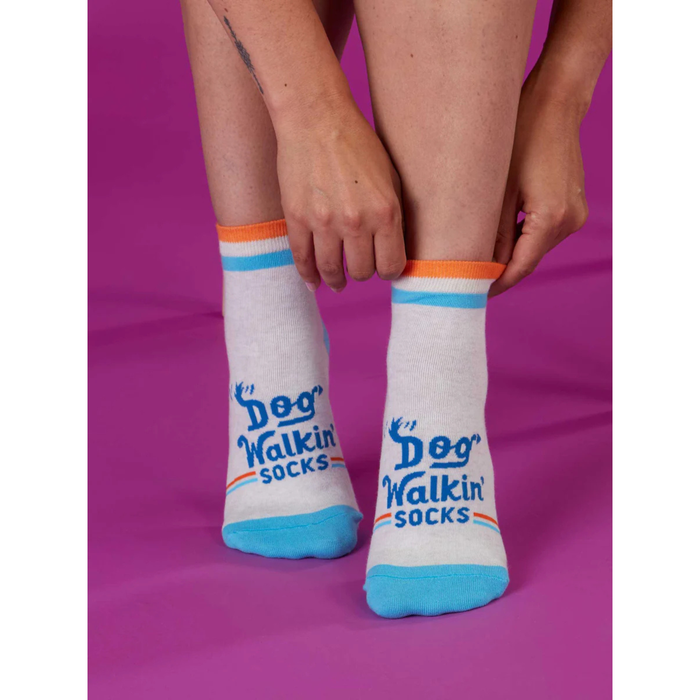 Blue Q Women's Ankle Socks 'Dog Walkin Socks'