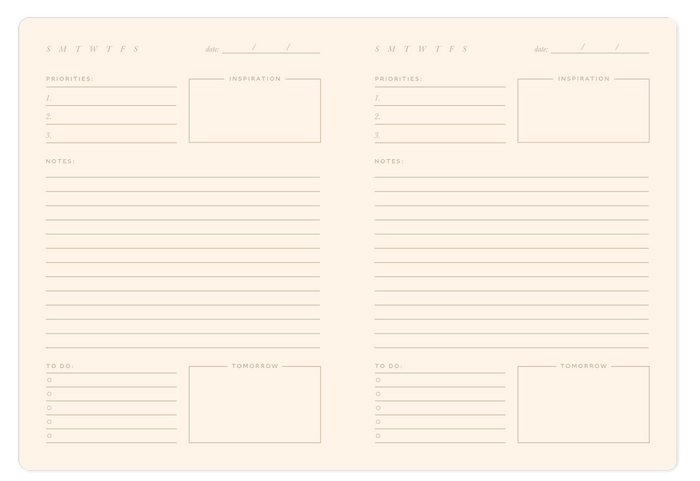 Blue Stripe Softcover Journal