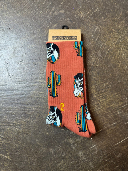Cactus Zebra Socks