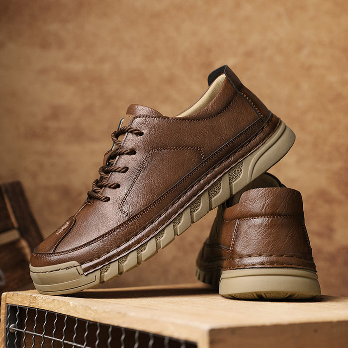 Caleb Leather Trainers