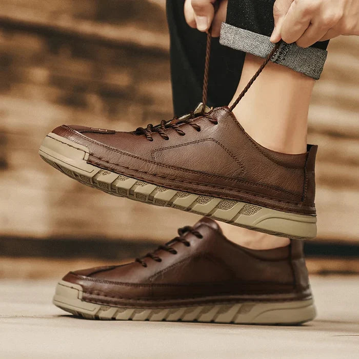 Caleb Leather Trainers