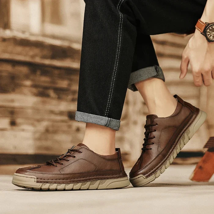 Caleb Leather Trainers