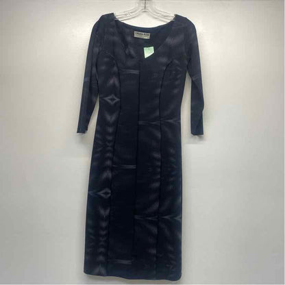 Chiara Boni La Petite Robe Size 46- L Women's Black-Gray Pattern Sheath Dress