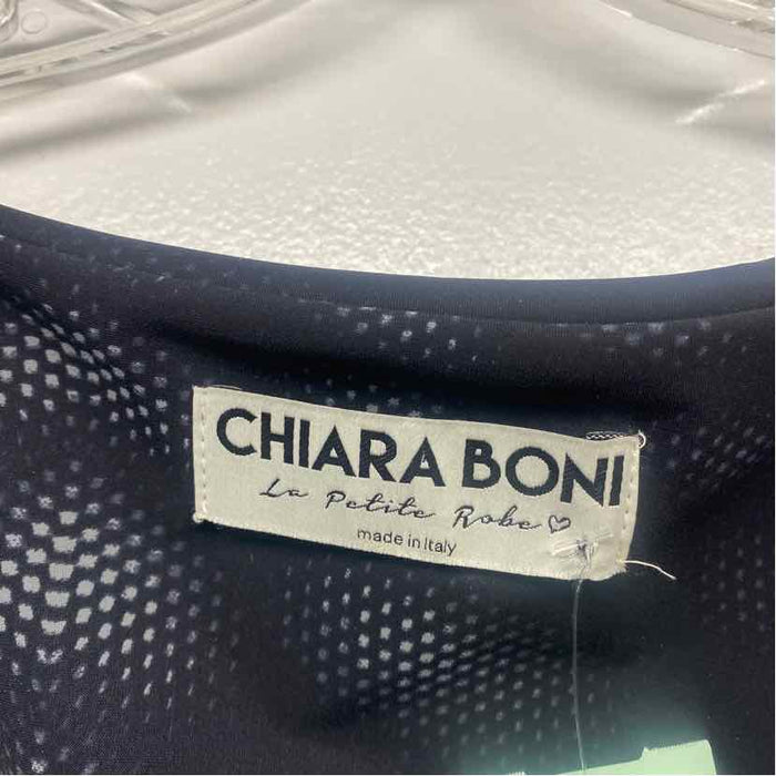 Chiara Boni La Petite Robe Size 46- L Women's Black-Gray Pattern Sheath Dress