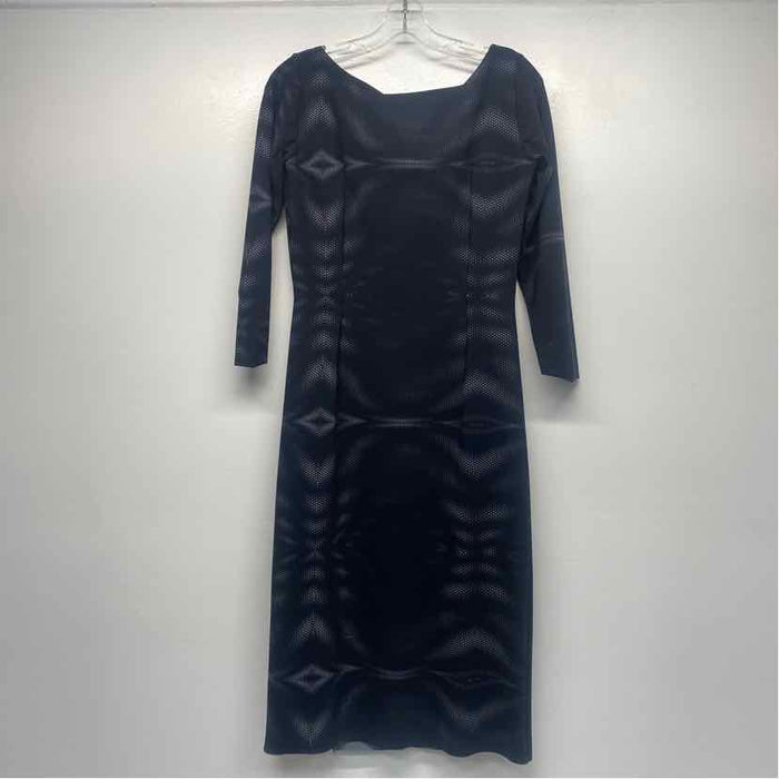 Chiara Boni La Petite Robe Size 46- L Women's Black-Gray Pattern Sheath Dress