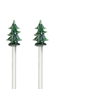 Christmas Tree Swizzle Sticks, Set of 4