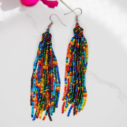 Colorful Tassel Earring