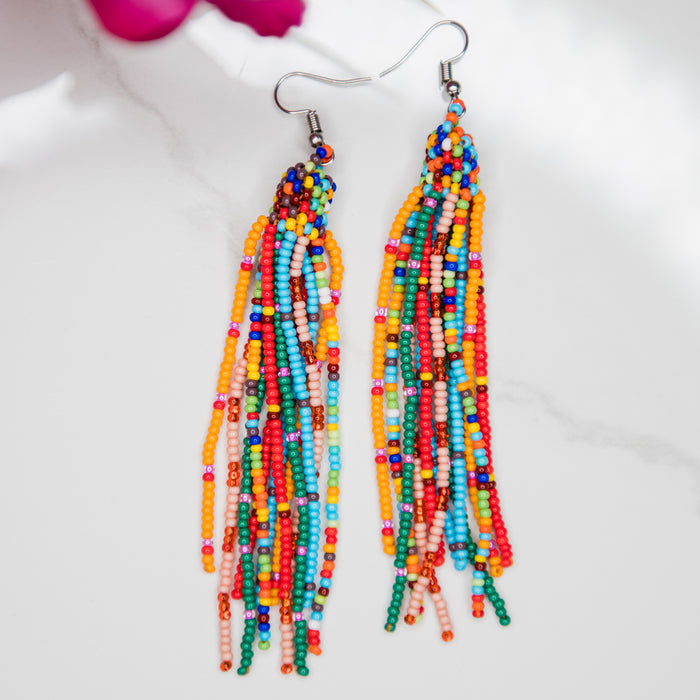 Colorful Tassel Earring