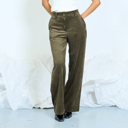 Corduroy straight leg trousers wholesale