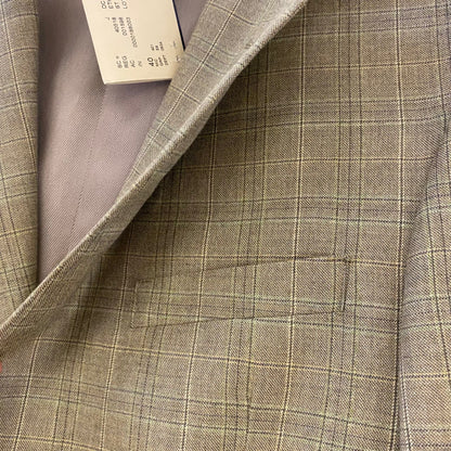 Daniel Cremieux 40 Men's Tan-Multicolor Wool Plaid Men's Jacket