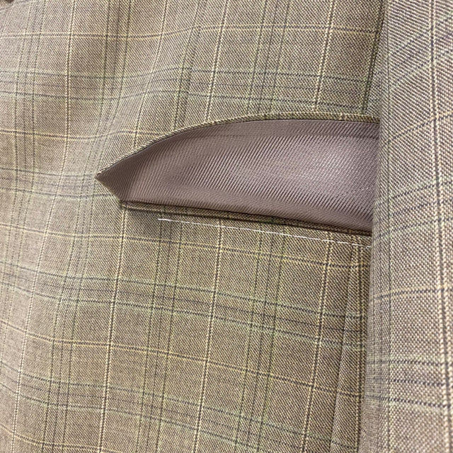 Daniel Cremieux 40 Men's Tan-Multicolor Wool Plaid Men's Jacket