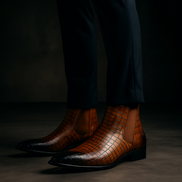 David Snakeskin Boots