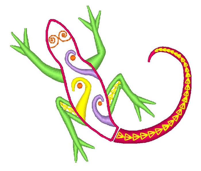 Deco Lizards-LM [4x4] 11754  Machine Embroidery Designs