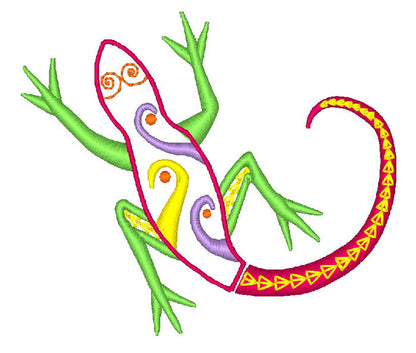 Deco Lizards-LM [4x4] 11754  Machine Embroidery Designs