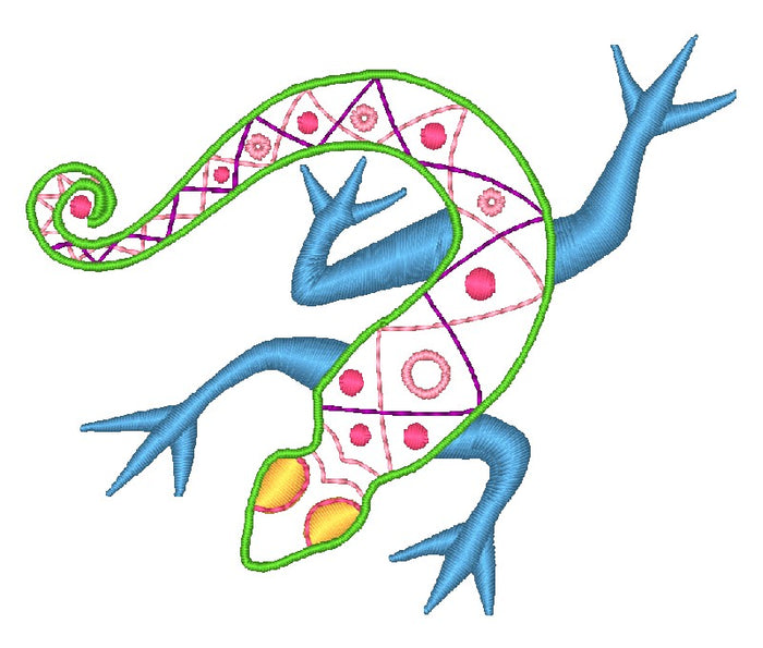 Deco Lizards-LM [4x4] 11754  Machine Embroidery Designs
