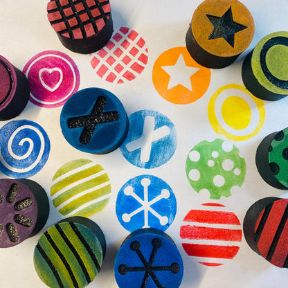 Designs by Gina H. | Circle Play | Foam Stamps - Set of 11