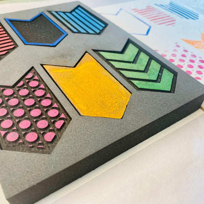 Designs by Gina H. | Geometric Arrows | Foam Stamps - Set of 6
