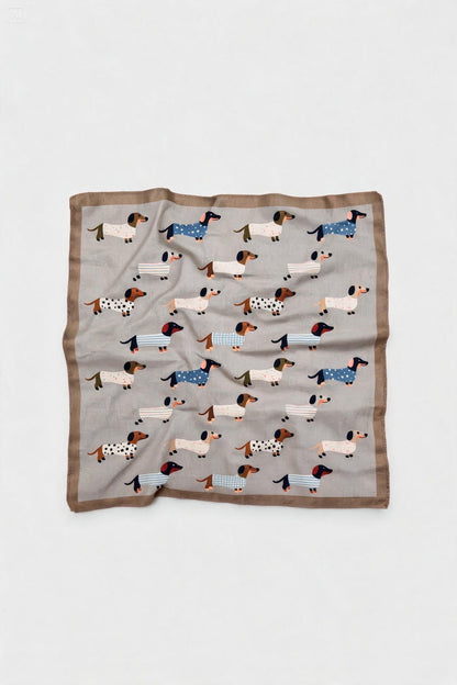 Dog-Print Square Scarf wholesale - image 1