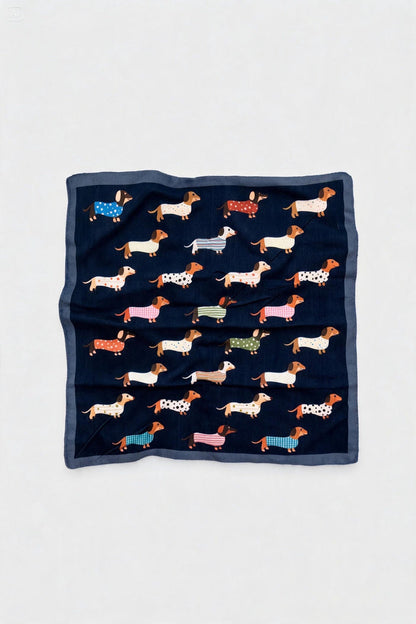 Dog-Print Square Scarf wholesale - image 2