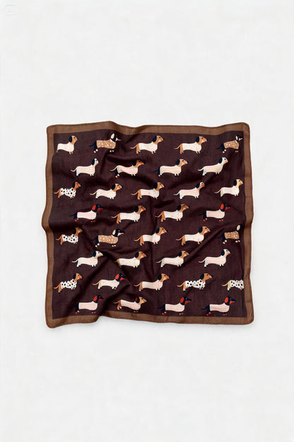 Dog-Print Square Scarf wholesale - image 3