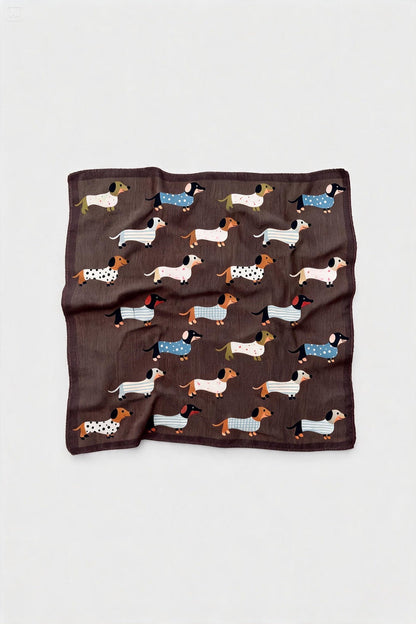Dog-Print Square Scarf wholesale - image 5