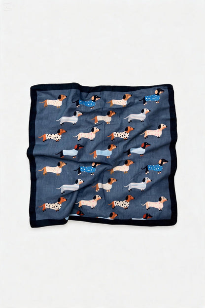Dog-Print Square Scarf wholesale - image 7