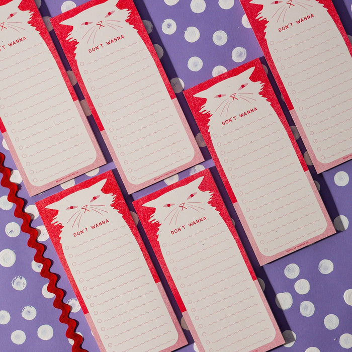 'Don't Wanna' - Risograph Notepad
