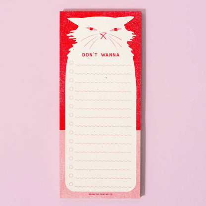 'Don't Wanna' - Risograph Notepad