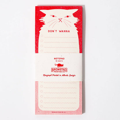 'Don't Wanna' - Risograph Notepad